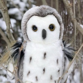 Auswella Plush Hedwig the 12 Inch  Snowy Owl- Plush Stuffed Animal