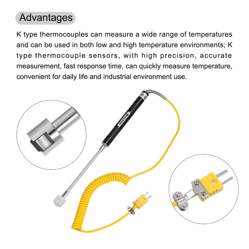 QUARKZMAN Digital Thermocouple Thermometer K-type Temperature Meter High Accuracy (-50