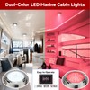 5.5 Inch 12V Dual-Color LED Boat Dome Light with Toggle