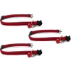 Velvet Cat Collars with Bell. Safe Breakaway Quick Release Buckle.