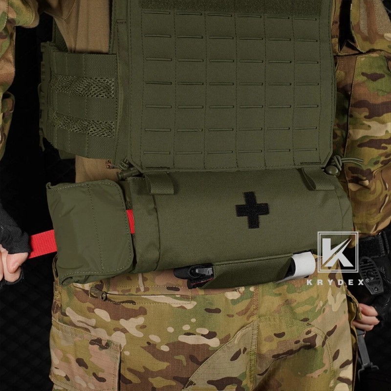 KRYDEX Tactical Roll Up IFAK Drop Pouch Medical EMT First