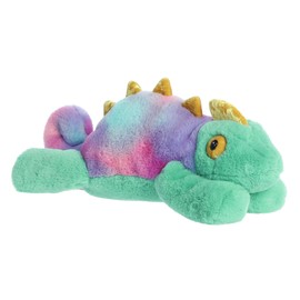 Aurora® Laid-Back Snoozles™ Chameleon Stuffed Animal - Cuddly Comfort - Imaginative Playtime - Green 16 Inches