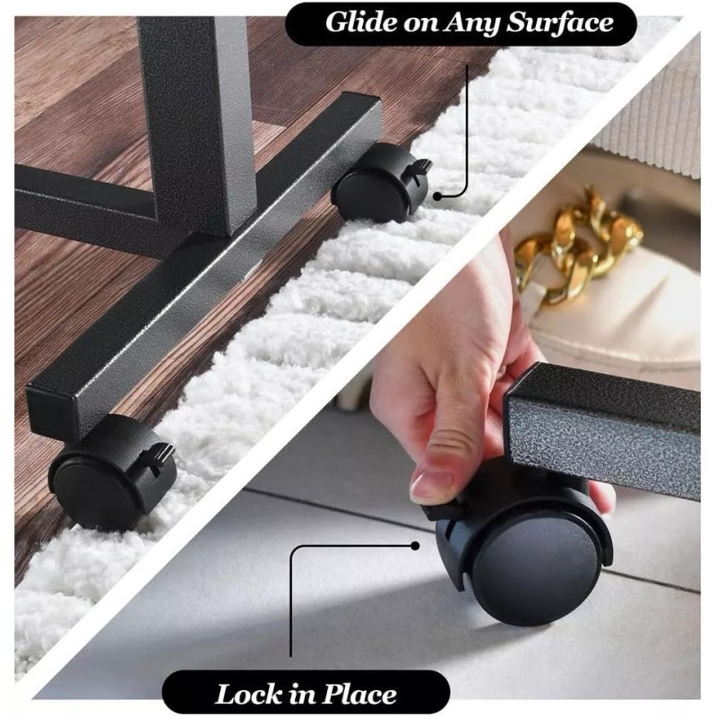 Medical king Adjustable Overbed Bedside Table with Wheels, Bed Desk,