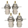 4pcs BNC Female Solder Chassis Panel Connector, BNC Female Bulkhead