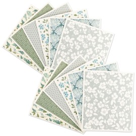 OKYMOTOR Swedish Dishcloths for Kitchen,12 Pack Dish Cloths,Non-Scratch Reusable Paper Towels,No Odor, Biodegradable Cleaning Cloths