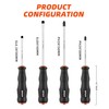 DIFFLIFE Screwdriver Sets Screwdriver Kit 4-Piece, Professional Cushion Grip Insulated