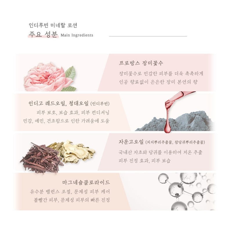 Cheongdae Oil Indirubin Mineral Lotion Soothing Lotion / 청대오일 인디루빈