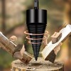 Kiwinvou 4 Pcs Firewood Log Splitter Drill Bit,Wood Splitter Drill
