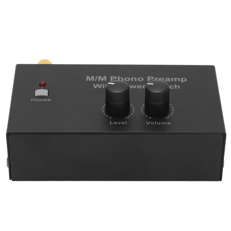 Phono Preamp RCA L R Input Output Level Turntable Volume