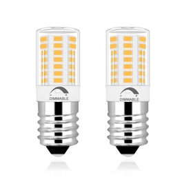 LFLAMPON Led KEI D28M KEL 2815 KEI D28X KEL 2816X Freezer Light Bulb 120v Refrigerator E17 Intermediate Base 4w 40w Halogen Equivalent, Dimmable, Warm White 3000K, Pack of 2
