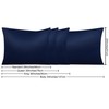 NTBAY Zippered Satin Body Pillow Pillowcase, Silky Slip Cooling Body