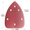100 PCS Mouse Detail Sander Sandpaper 6 Holes, 80 Grit