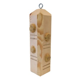 Wildlife Sciences Suet Plug Feeder, Bevel Cut Pine Post