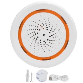 Smart Sensor for TUYA VoiceActivated Wireless AcoustoOptic Temperature Humidity 3 in 1 Monitor Home Security 3V