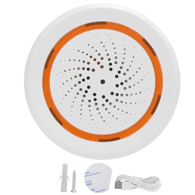 Smart Sensor for TUYA VoiceActivated Wireless AcoustoOptic Temperature Humidity 3