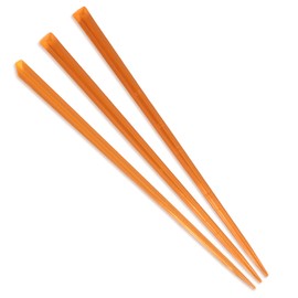BambooMN Brand - Triangular Prism Plastic Pick 3.5" (9cm) - 300pcs - Orange