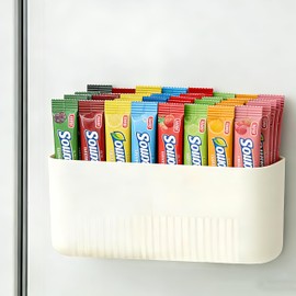 Magnetic Drink Packet Organizer, Water Packet Organizer Drink Holder for Fridge with Removable Divider, Water Flavor Packet Organization Pantry Kitchen Container and Storage for Bins Cabinets