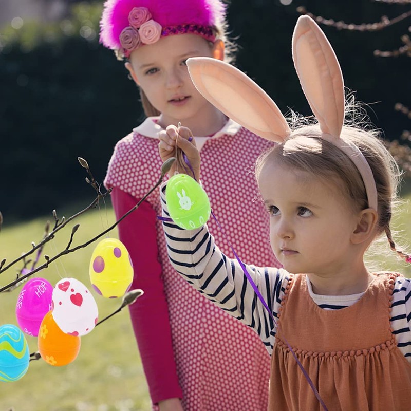 PLNVNVP 24 x Easter Eggs, Easter Eggs Decoration, Colourful Easter