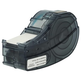 vhbw Label Tape Cassette Compatible with Brady BMP21, BMP21-LAB, BMP21-PLUS, ID PAL, LABPAL Label Printer 19.05mm Black on White, Polyester