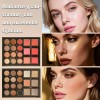 Paleta De Maquillaje De 40 Colores Brillo De Labios, Rubor