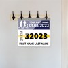 20 Pack Race Bib Display Vinyl Protector Sheets, Clear Race
