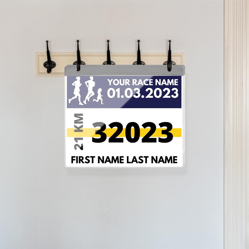 20 Pack Race Bib Display Vinyl Protector Sheets, Clear Race