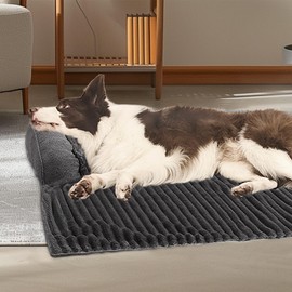 WINDRACING Luxury Dog Couch Bed,Dog Sofa pad, Washable, aterproof Pet Bed Mats, Very Suitable for Small, Medium and Large Dogs. Suitable for Furniture Protection - Grey