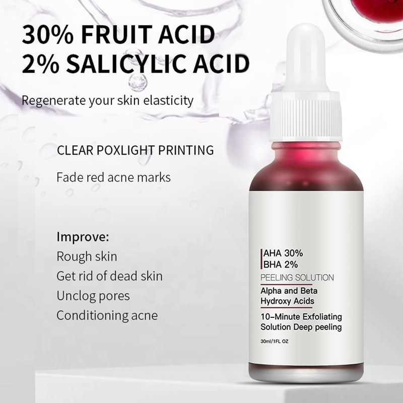 AHA 30% + BHA 2% Peeling Solution, Exfoliating Solution AHA