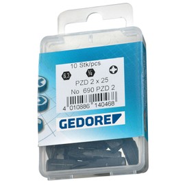 GEDORE 6553090 Screwdriver Bit 690 PZD 1/4 PZ3 25 mm Pack of 10