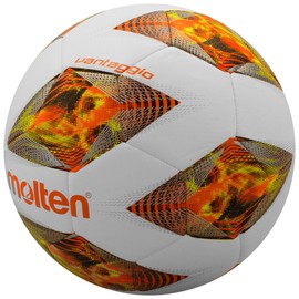 Molten 3100 Vantaggio Football | Premium Hybrid Match Ball | Bonded Seam with Padded TPU Cover For Excellent Control Shape Retention | Size 5 - For Boys and Girls Aged 14 plus & Adults | Orange