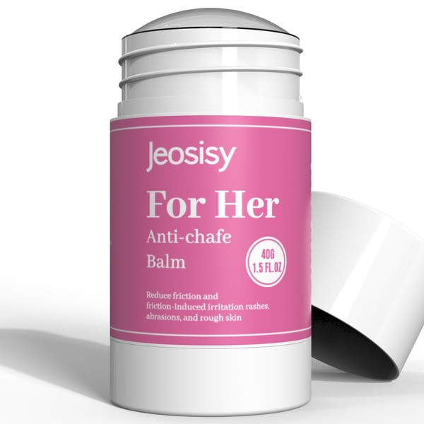 jeosisy Anti Chafing Stick-for Her Anti Chafe Balm Cream Anti Chafing Friction Defense Balm for Thighs, Chest, Arms, Feet, Elbows and Areas Where Skin Hubs,Use Before or After Sport Exercise