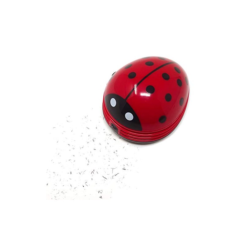 HONBAY Ladybug Shaped Portable Corner Desk Vacuum Cleaner Mini Cute