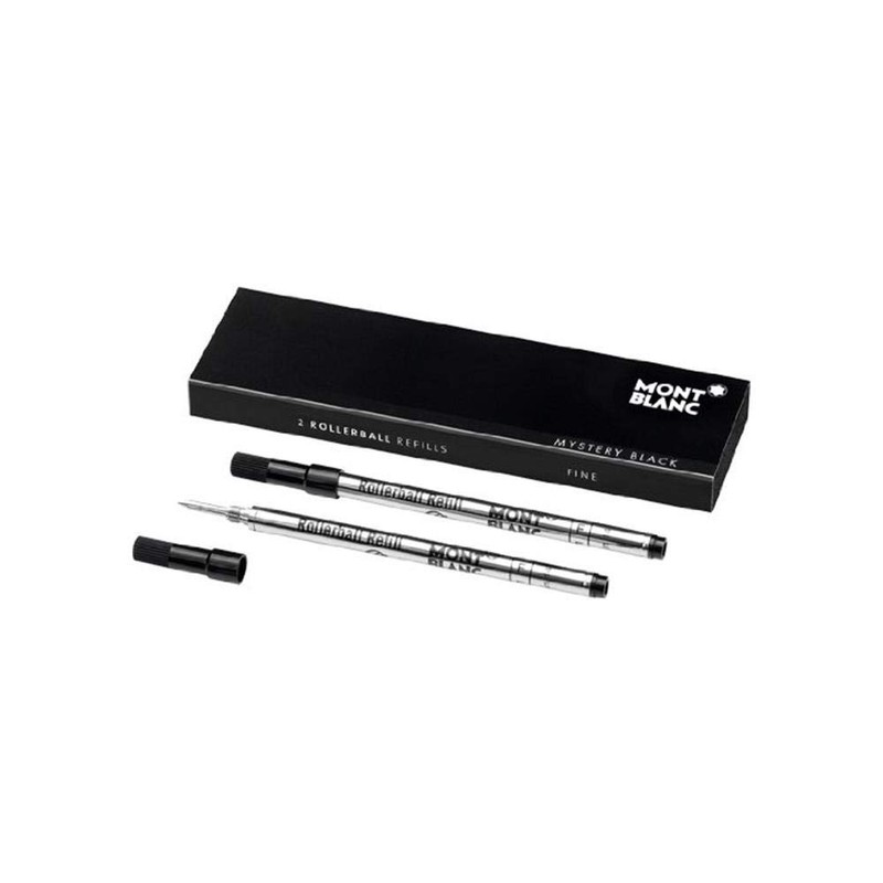 Montblanc Refills Black 2 Pack Medium Point Rollerball Pen