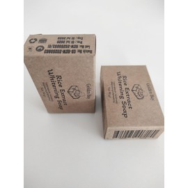 Natural Handmade Soap Bar Set, 4-Pack, 90g Each, Donkey Milk, Goat Milk & Honey, Rose & Chamomile, Rice Extract Gentle Face & Body Cleansers