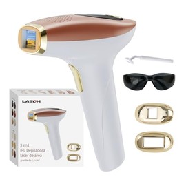 3 en1 IPL Depiladora Láser, 9 niveles ajustables,6,8 cm² Área grande, Dispositivo de depilación indolora IPL Para Mujer, 999.999 destellos, Con HR/SC/RA,dispositivo para axilas, piernas, brazos