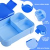 LEIKEEGO Lunch Box Kids,Leak-Proof Bento Lunch Box with Compartments for