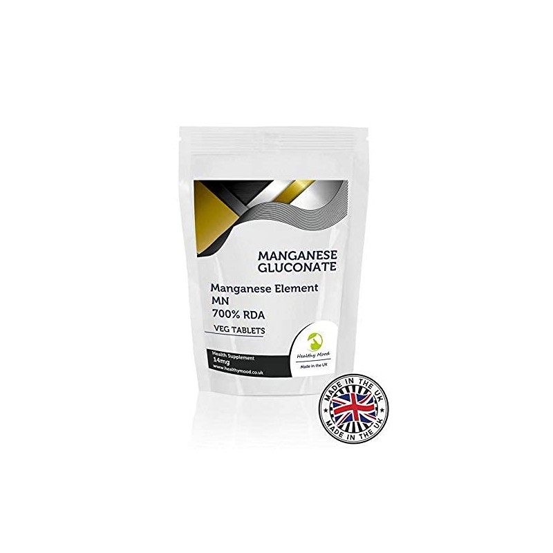 Manganese Gluconate 122mg 60 Tablets Manganese Element 14mg Health Supplements