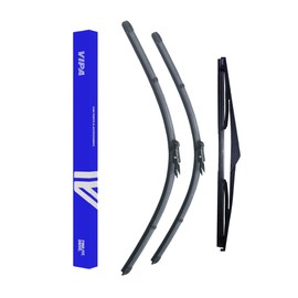 Premium Vipa Wiper Blade Set | fits: CITROEN C4 Hatchback (Nov 2004 to Jul 2011) | All-Weather Performance | Durable, Streak-Free Windshield Wipers | Easy Installation