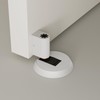 DOOROOM 1 Pack Solid Brass Windproof Door Stopper, Mechanical PushLock