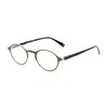 Round Reading Glasses in Dark Green and Tortoise by Readers.com