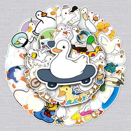 Duck Sticker Set 50 Pieces Cute Decoration for Car Laptop Skateboard Bicycle Moped Motorcycle Bicycle Computer Suitable for Adults Children
