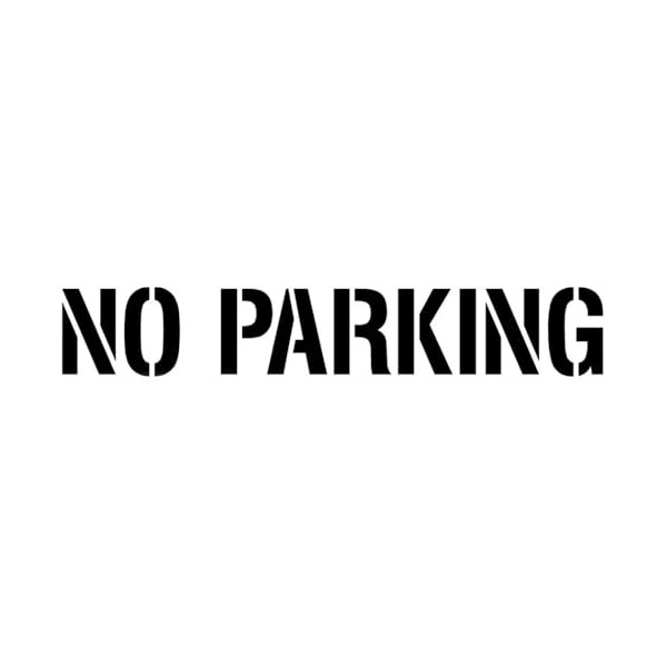 No Parking Stencil (8") | Part#: 10000569 | 52" W