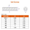 MewuDecor M8 x 8mm Internal Hex Socket Set Grub Screws