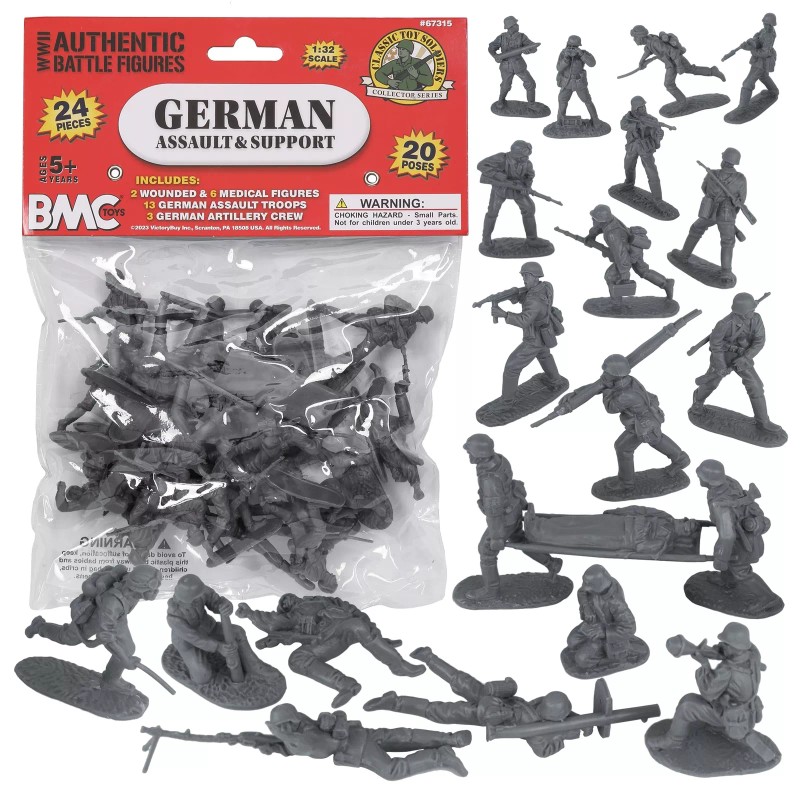 BMC CTS WW2 German Assault Medical Plastic Army Men Classic