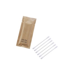 BIO CORN Kraft Paper Bag Paper Cotton Swabs Six Paper Large Head Swabs Hotel Toiletries Amenities （Case of 100)