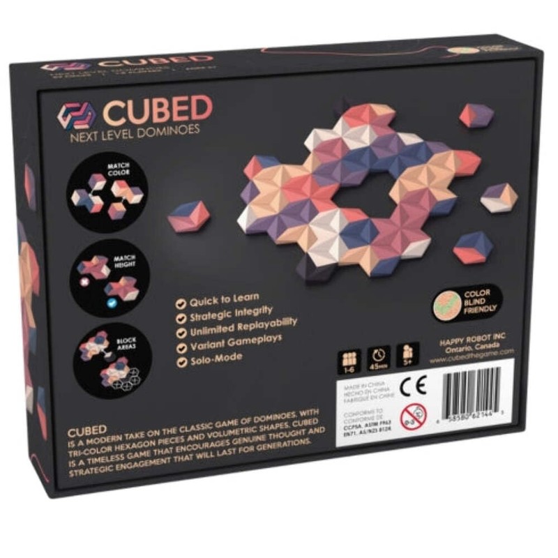 CUBED Next Level Dominoes - Sunrise Edition - Fun Strategy