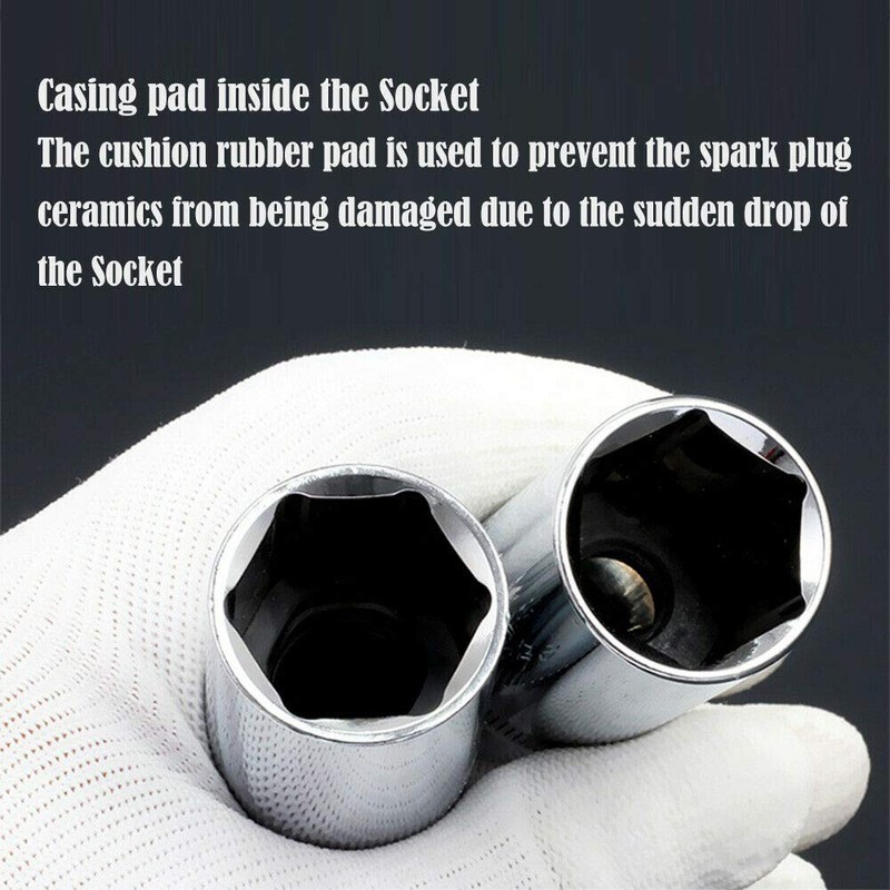 Deep Socket Vogueing Tool 2Pcs 65MM Long Spark Plug Socket