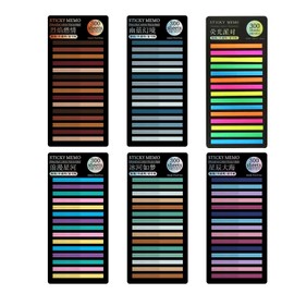 Taicols 1800 Pestañas De índice Adhesivas, cinta de marcador, Etiquetas índice Reutilizables En Pet Translúcido,pestañas De Indice Adhesivas De Colores Para Lectura De Libros Cuadernos Carpetas De