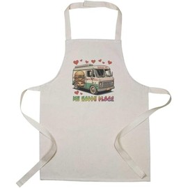 Azeeda 'My Happy Place Burger Van' Kid’s Cooking Apron (AP00084214)