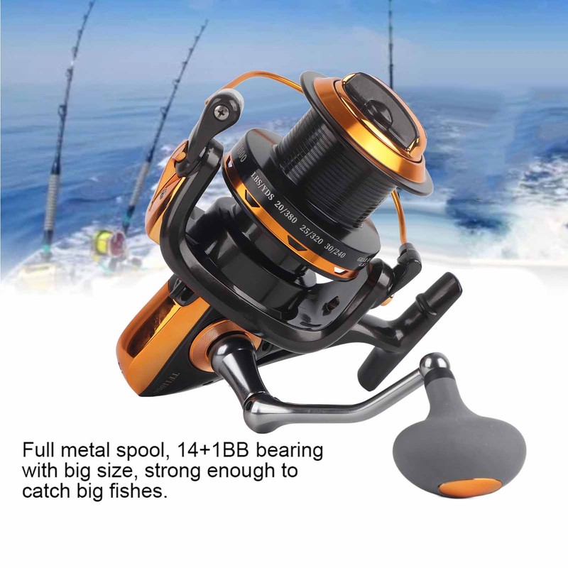 14+1BB High Speed Metallic Casting Spinning Sea Fishing Reel Wheel